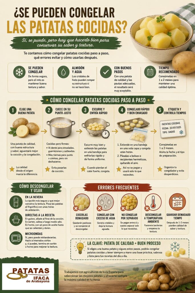 infografia congelar patatas
